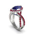 Sapphire Marquise Split Shank Engagement Ring - Carly No. 60