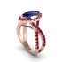 Sapphire Marquise Split Shank Engagement Ring - Carly No. 59