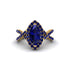 Sapphire Marquise Split Shank Engagement Ring - Carly No. 73 image 2