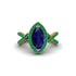 Sapphire Marquise Split Shank Engagement Ring - Carly No. 28