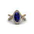 Sapphire Marquise Split Shank Engagement Ring - Carly No. 13