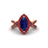 Sapphire Marquise Split Shank Engagement Ring - Carly No. 58