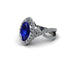 Sapphire Marquise Split Shank Engagement Ring - Carly No. 15
