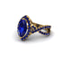 Sapphire Marquise Split Shank Engagement Ring - Carly No. 73 image 3
