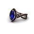 Sapphire Marquise Split Shank Engagement Ring - Carly No. 44 image 3