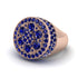 4.1ct Sapphire Men's Cluster Pinky Ring - August No. 14 image 2