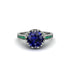 Sapphire Milgrain Engagement Ring - Yara No. 30
