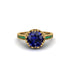 Sapphire Milgrain Engagement Ring - Yara No. 28