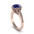 Sapphire Milgrain Engagement Ring - Yara No. 14