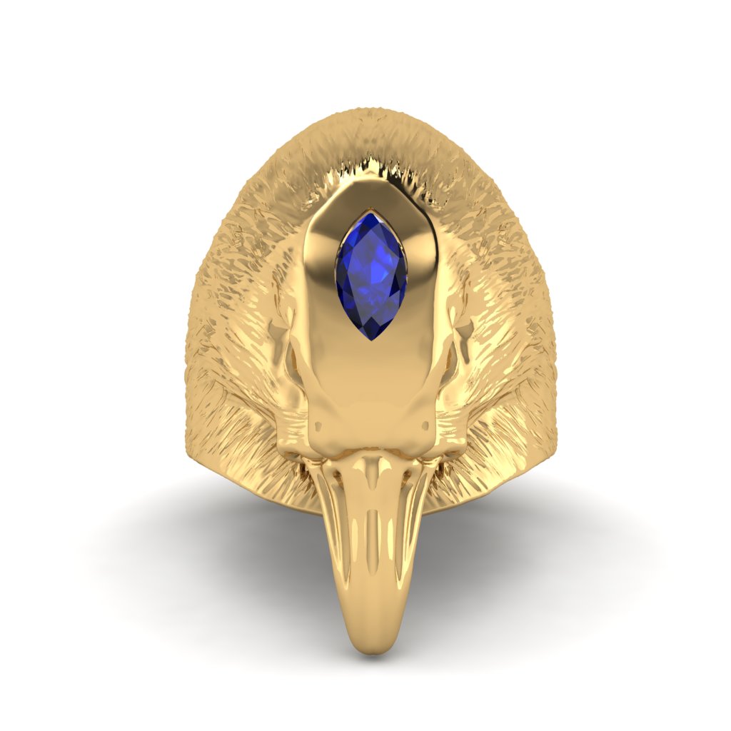 Sapphire Raven Men's Fashion Ring - Maverick No. 13