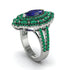 Sapphire Three Layer Halo Marquise Ring - Destiny No. 30