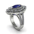 Sapphire Three Layer Halo Marquise Ring - Destiny No. 15 image 2