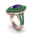 Sapphire Three Layer Halo Marquise Ring - Destiny No. 29