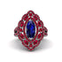 Sapphire Three Layer Halo Marquise Ring - Destiny No. 60