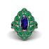Sapphire Three Layer Halo Marquise Ring - Destiny No. 29