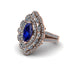 Sapphire Three Layer Halo Marquise Ring - Destiny No. 14 image 3