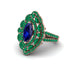 Sapphire Three Layer Halo Marquise Ring - Destiny No. 29 image 3