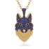 Sapphire Wolf Spirit Pendant - Gabriel No. 67