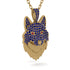 Sapphire Wolf Spirit Pendant - Gabriel No. 70