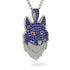 Sapphire Wolf Spirit Pendant - Gabriel No. 72