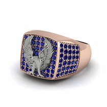 Sapphires Luxury Gold Eagle Ring - Sutton No. 44 image 1