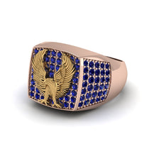 Sapphires Luxury Gold Eagle Ring - Sutton No. 29 image 1