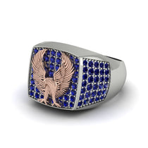 Sapphires Luxury Gold Eagle Ring - Sutton No. 45 image 1