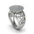 Diamond Signet Filigree Pave Engagement Ring - Rylie No. 3