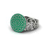 Emerald Signet Filigree Pave Engagement Ring - Rylie No. 6 image 2