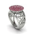 Ruby Signet Filigree Pave Engagement Ring - Rylie No. 12 image 1