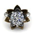 Lynn custom Solitaire Lotus Ring - Lotus no. 300