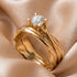 Solitaire Twist Shank Diamond Bridal Set - Eleanor No. 1 image 2