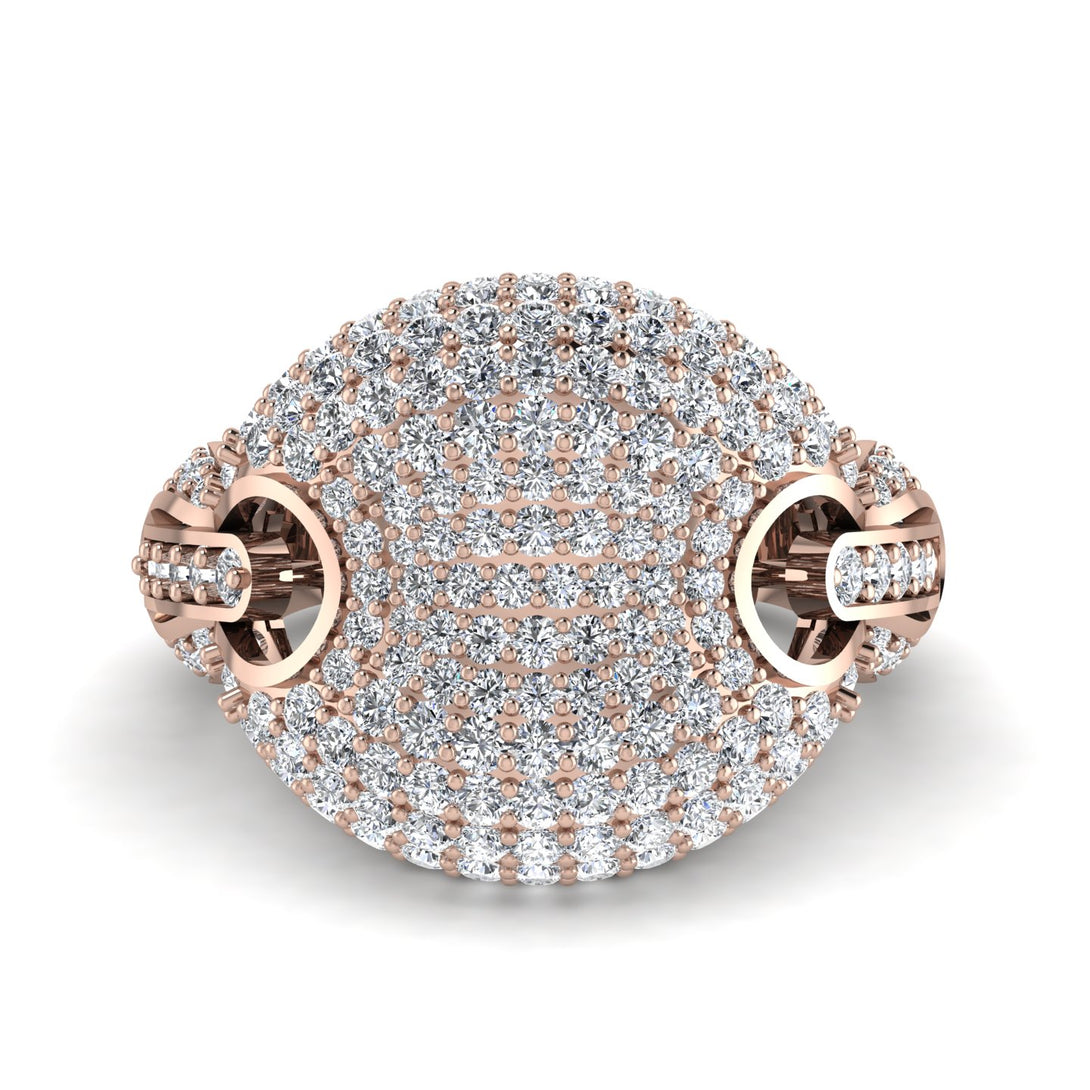 Diamond Stunning Radiant Fashion Men Ring - Dallas No. 2