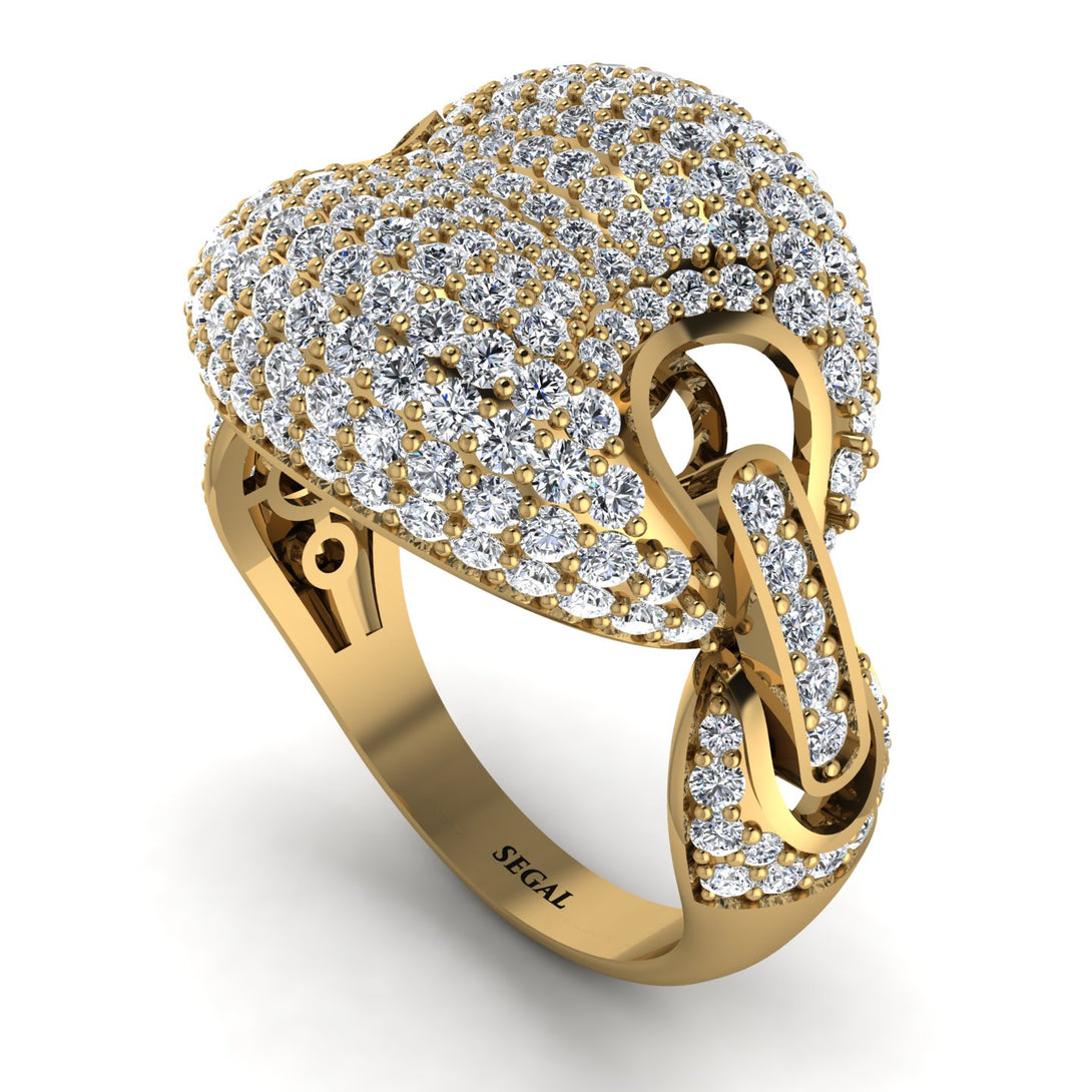 Diamond Stunning Radiant Fashion Men Ring - Dallas No. 1