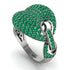 Emerald Stunning Radiant Fashion Men Ring - Dallas No. 6