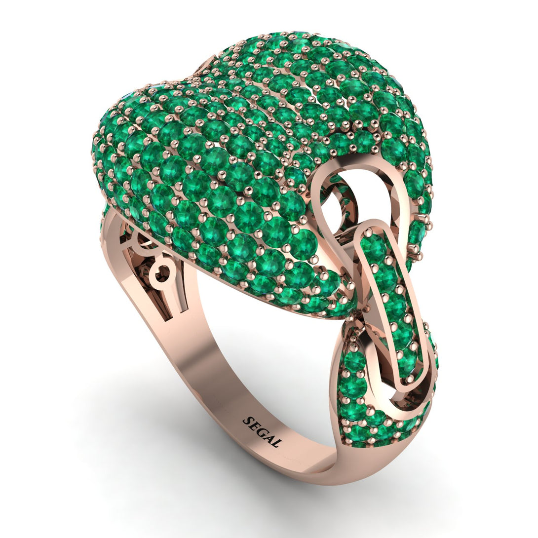 Emerald Stunning Radiant Fashion Men Ring - Dallas No. 5