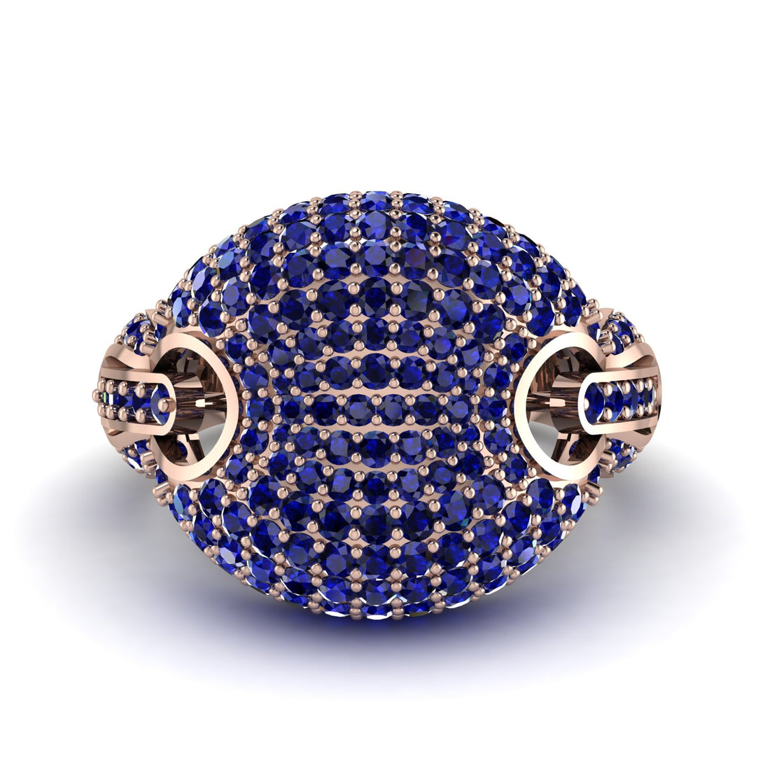 Sapphire Stunning Radiant Fashion Men Ring - Dallas No. 14