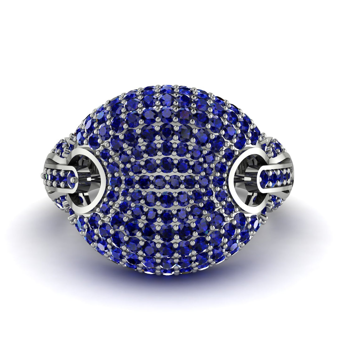 Sapphire Stunning Radiant Fashion Men Ring - Dallas No. 15