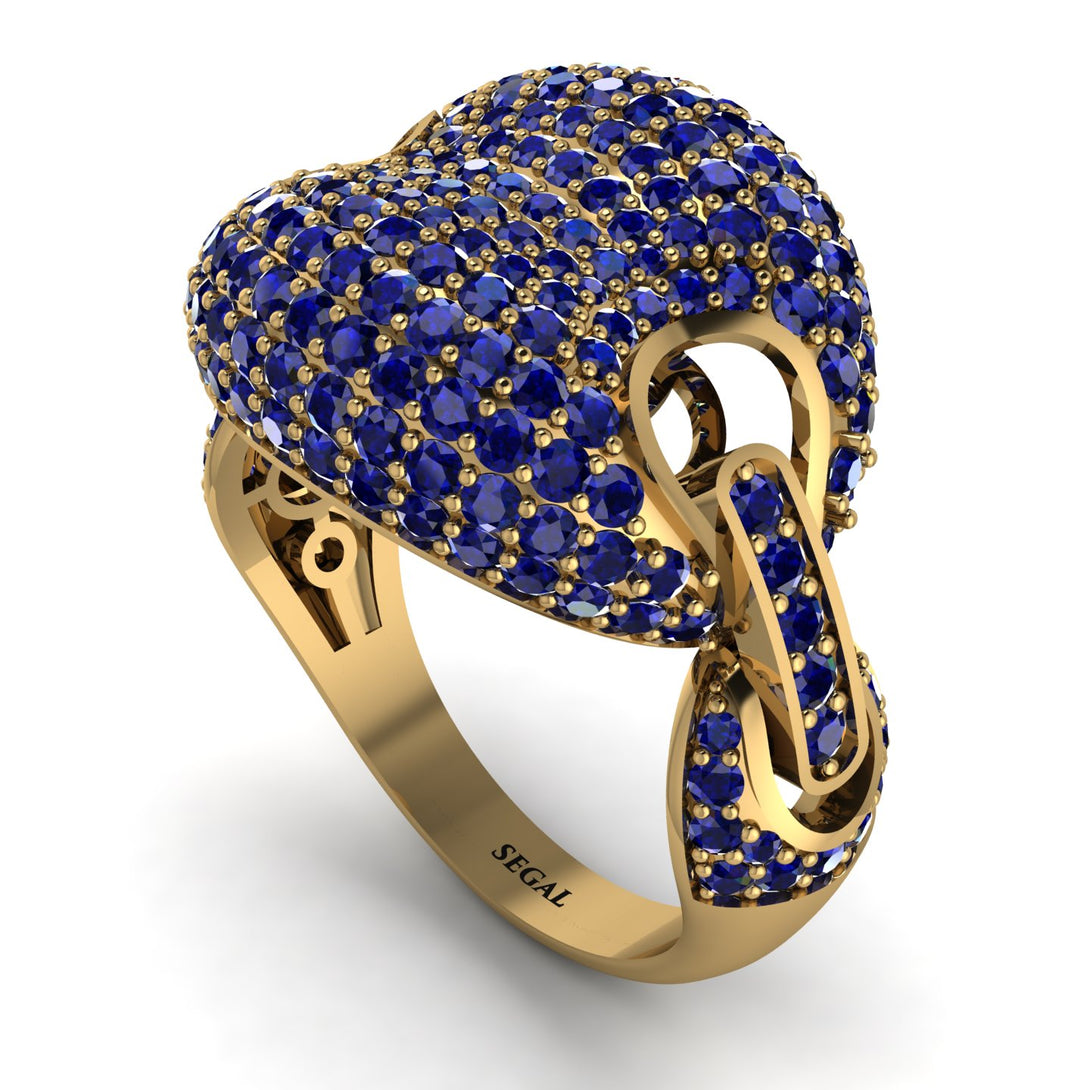 Sapphire Stunning Radiant Fashion Men Ring - Dallas No. 13