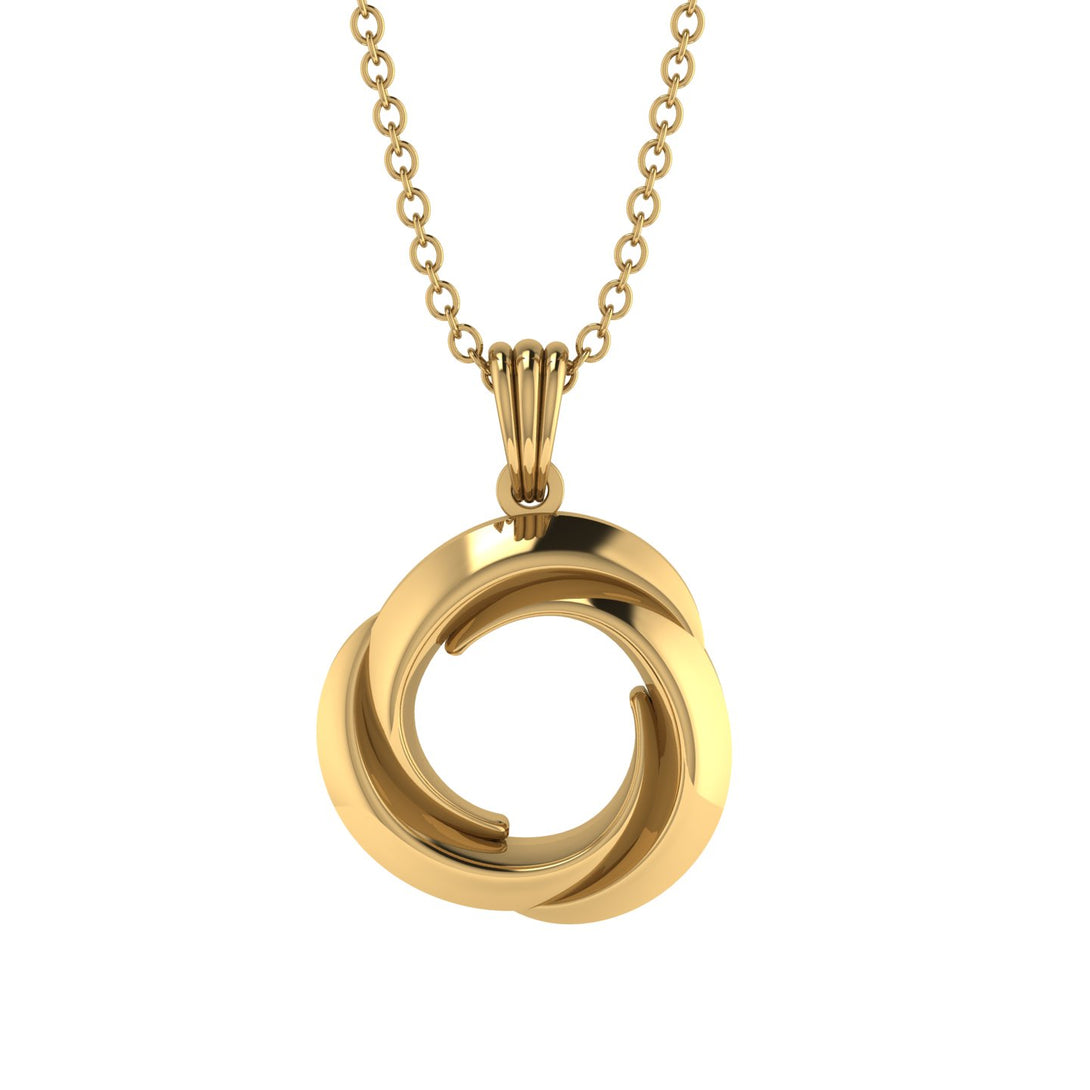 Stunning Three-Round Intertwined Necklace - Angela No. 1