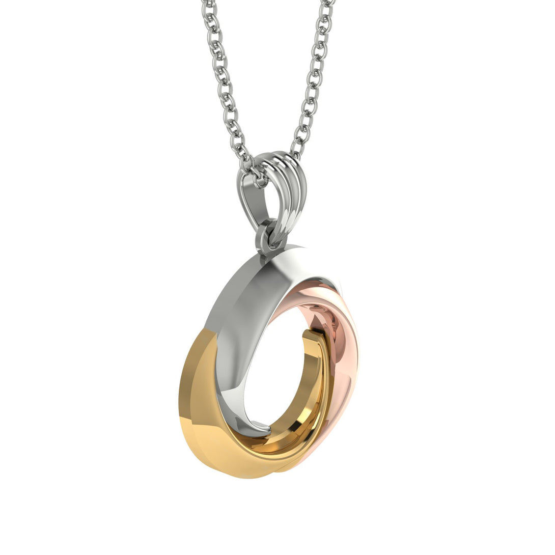 Stunning Three-Round Intertwined Necklace - Angela No. 4