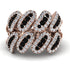Black Diamond Stylish Bloom Fashion Ring - Drew No. 8 image 3