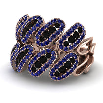 Black Diamond Stylish Bloom Fashion Ring - Drew No. 68 image 1