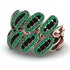 Black Diamond Stylish Bloom Fashion Ring - Drew No. 23 image 1