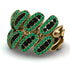 Black Diamond Stylish Bloom Fashion Ring - Drew No. 22 image 1