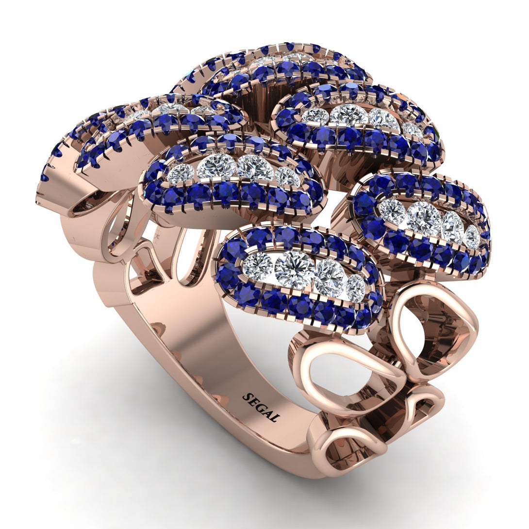 Diamond Stylish Bloom Fashion Ring - Drew No. 62