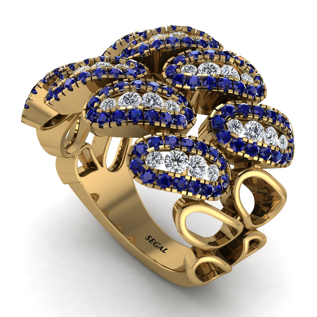 Diamond Stylish Bloom Fashion Ring - Drew No. 61