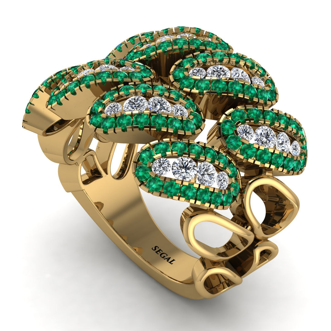 Diamond Stylish Bloom Fashion Ring - Drew No. 16