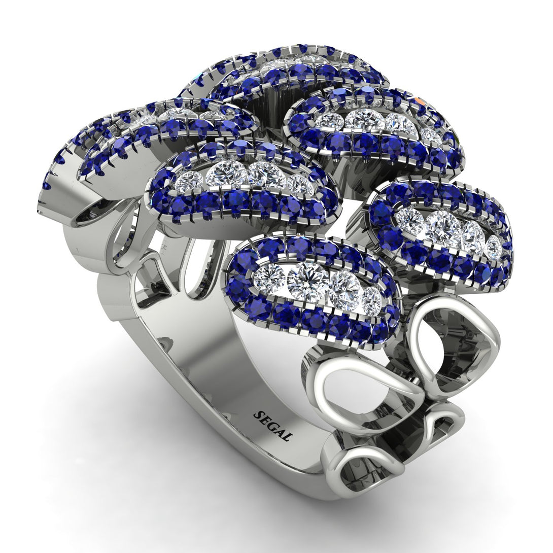 Diamond Stylish Bloom Fashion Ring - Drew No. 63