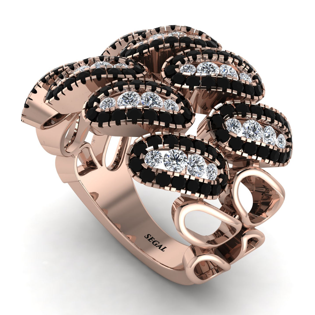 Diamond Stylish Bloom Fashion Ring - Drew No. 32